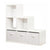 Biblioth¨¨que ¨¤ ¨¦chelle 6 cubes de rangements / blanc