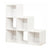Biblioth¨¨que ¨¤ ¨¦chelle 6 cubes de rangements / blanc