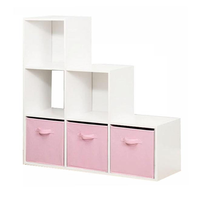 Biblioth¨¨que ¨¤ ¨¦chelle 6 cubes de rangements / blanc