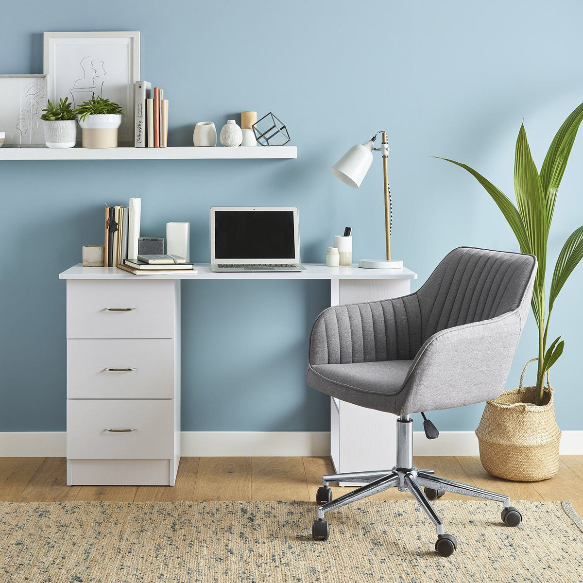 Chaise de Bureau Pivotante Anna - Grise