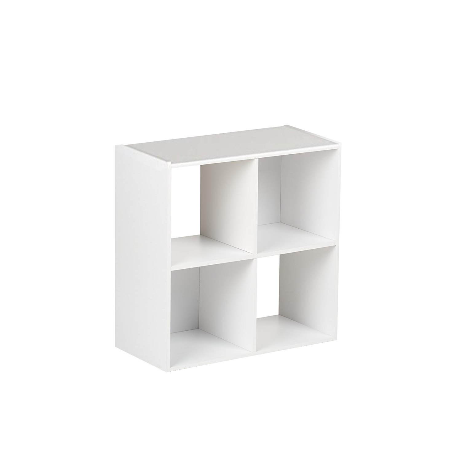 Biblioth¨¨que Blanche en Bois avec 4 ?tag¨¨res de Rangement (sans panier)