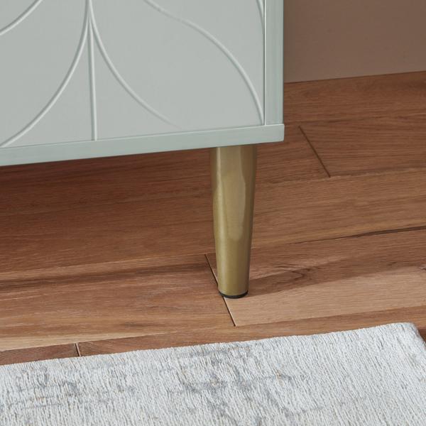 Buffet Gloria - 3 portes - Vert sauge et laiton | Laura James