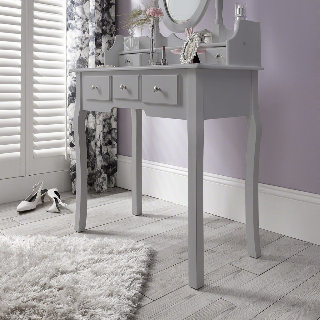 Coiffeuse Capri avec tabouret et miroir 
