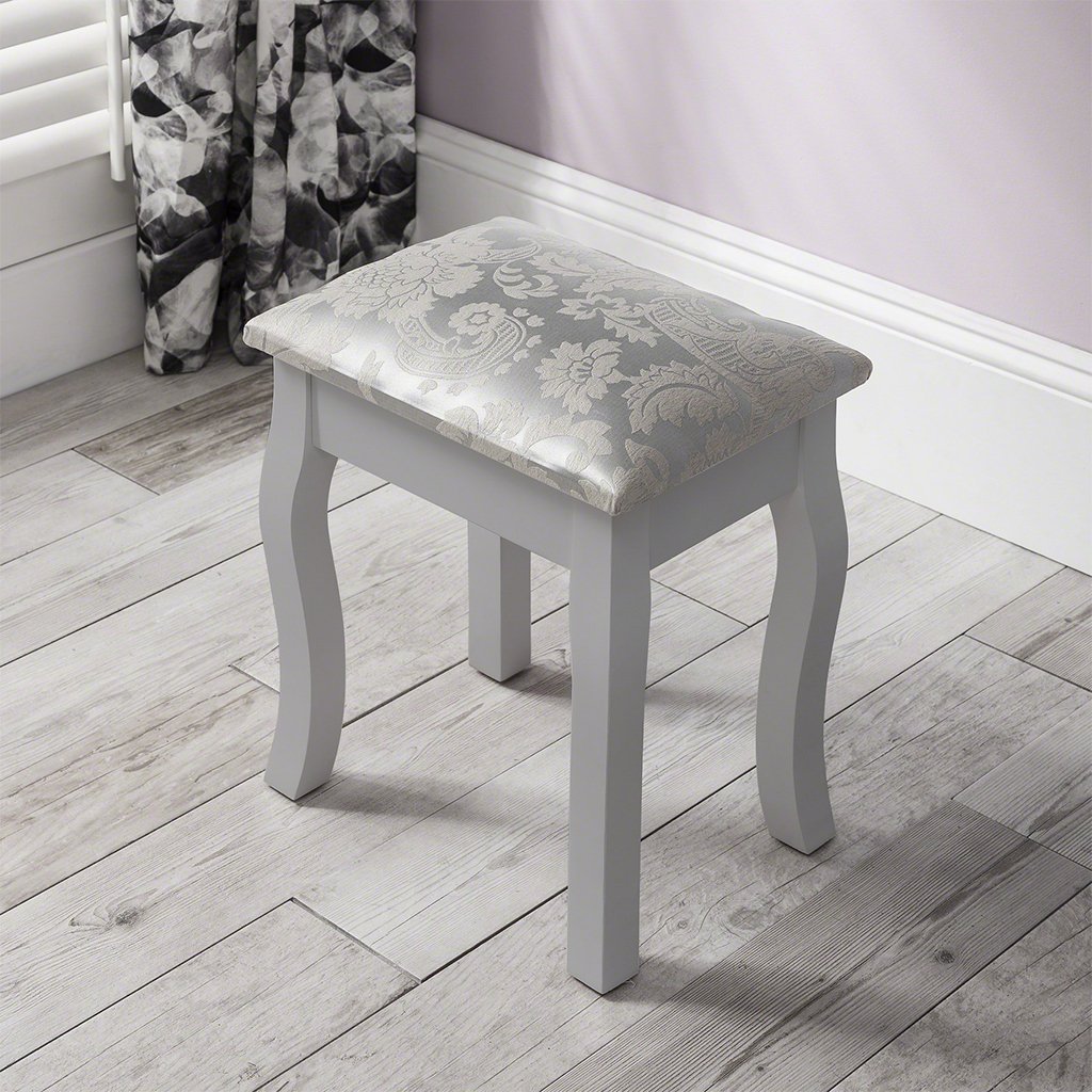 Coiffeuse Capri avec tabouret et miroir