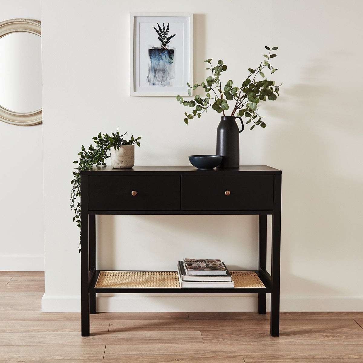 Charlie console table - black - Laura James