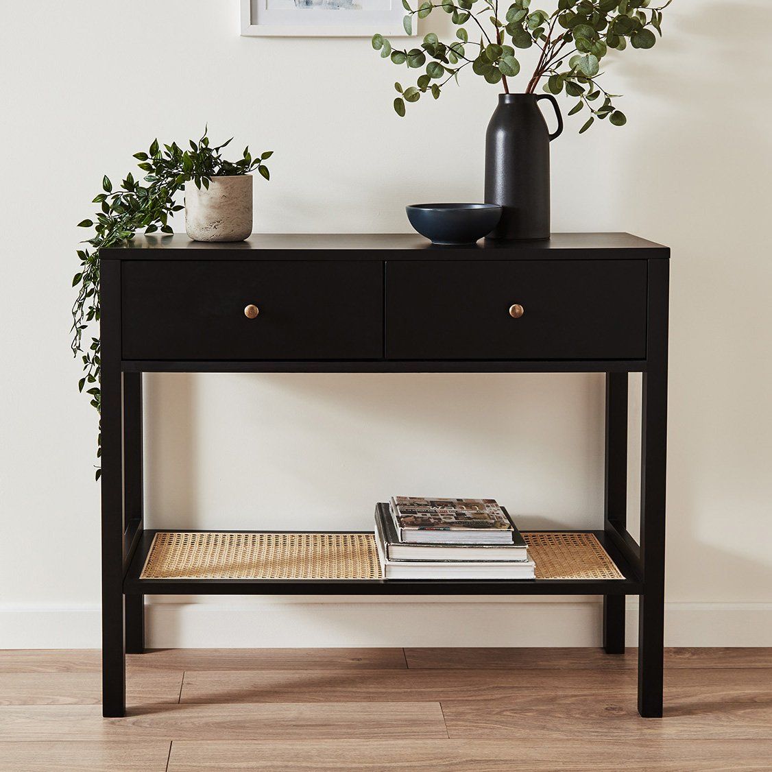 Charlie console table - black - Laura James