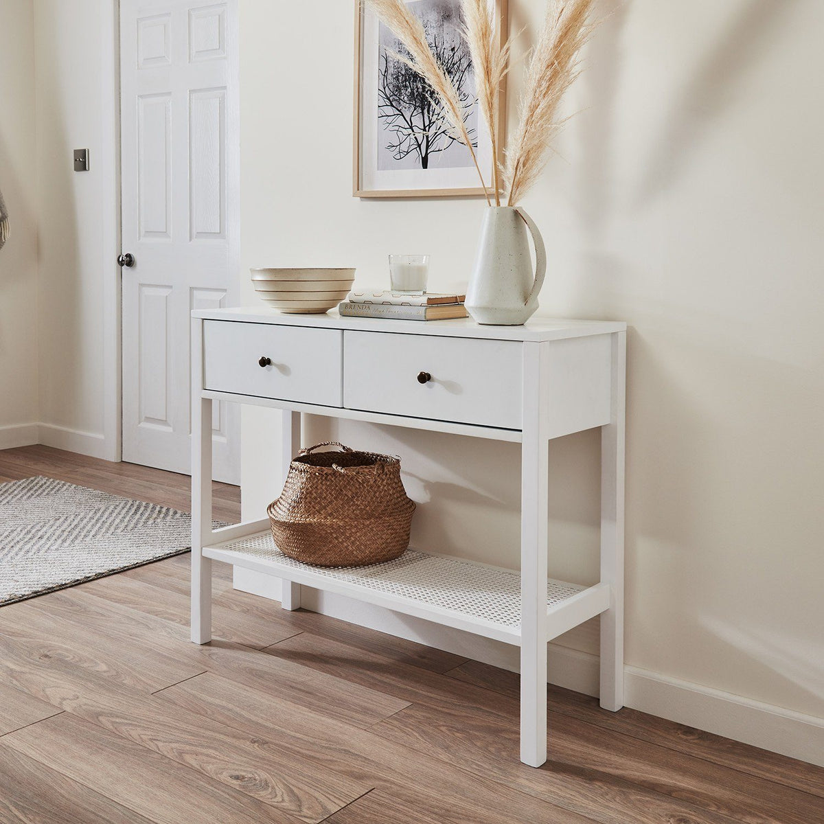 Charlie Table de Console - Blanche - laura james