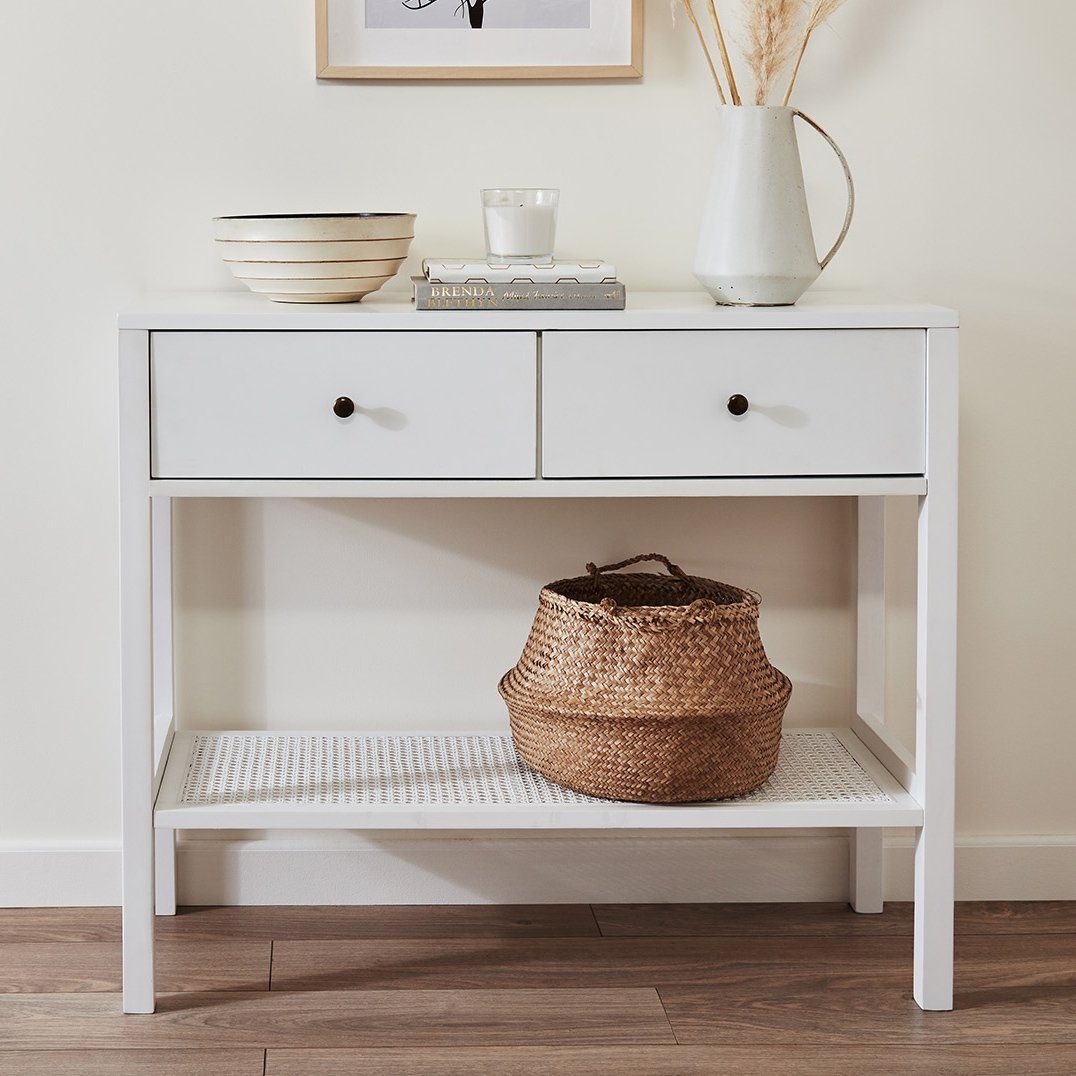 Charlie Table de Console - Blanche - laura james