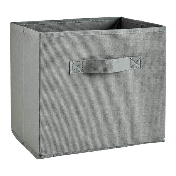 Cube de Rangement Blanc - 4 Cases avec paniers Gris