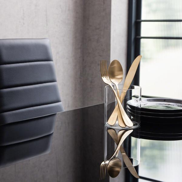 Ensemble Table à Manger en Verre et 4 Chaises Noires