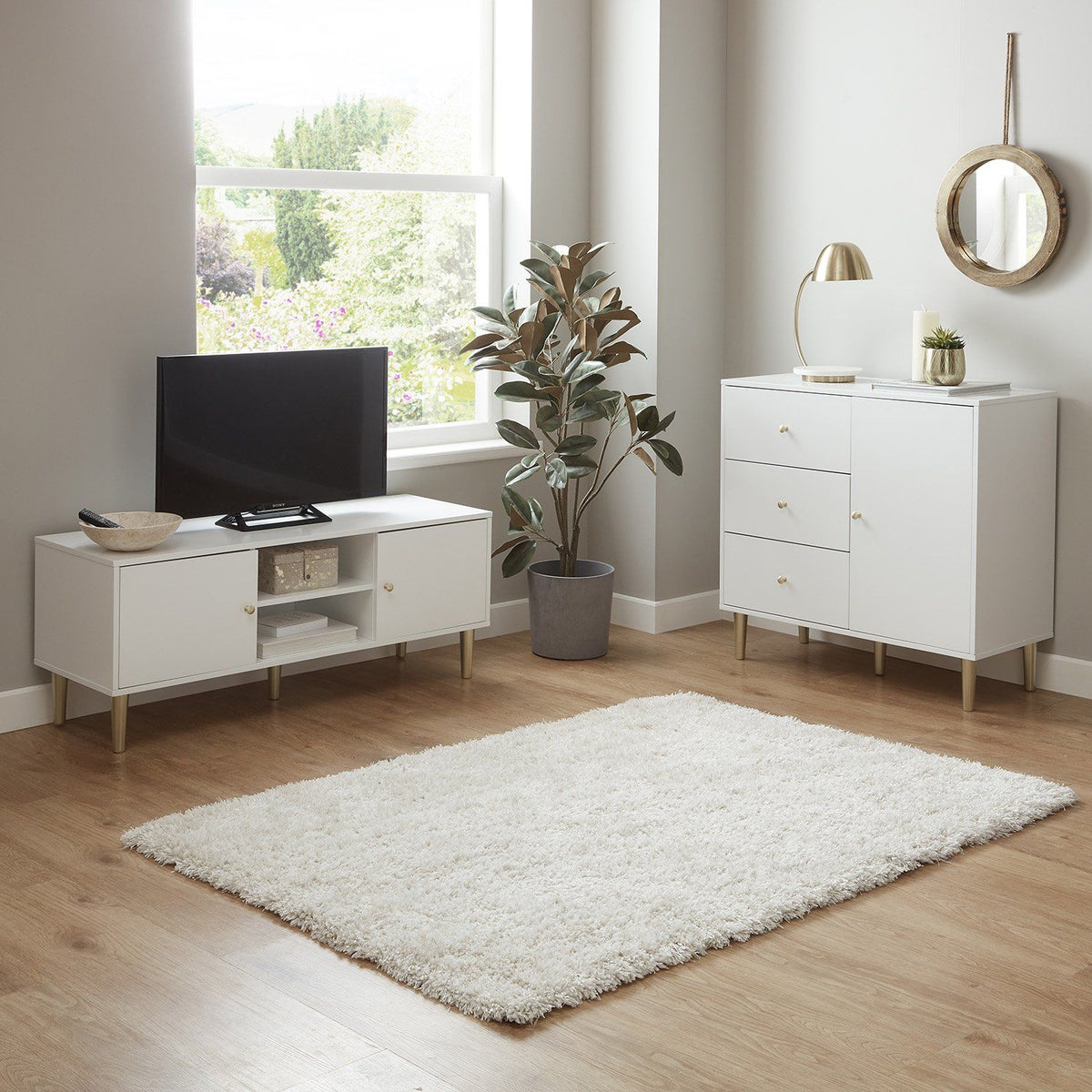 Iliana - Meuble TV - Blanc - laura james