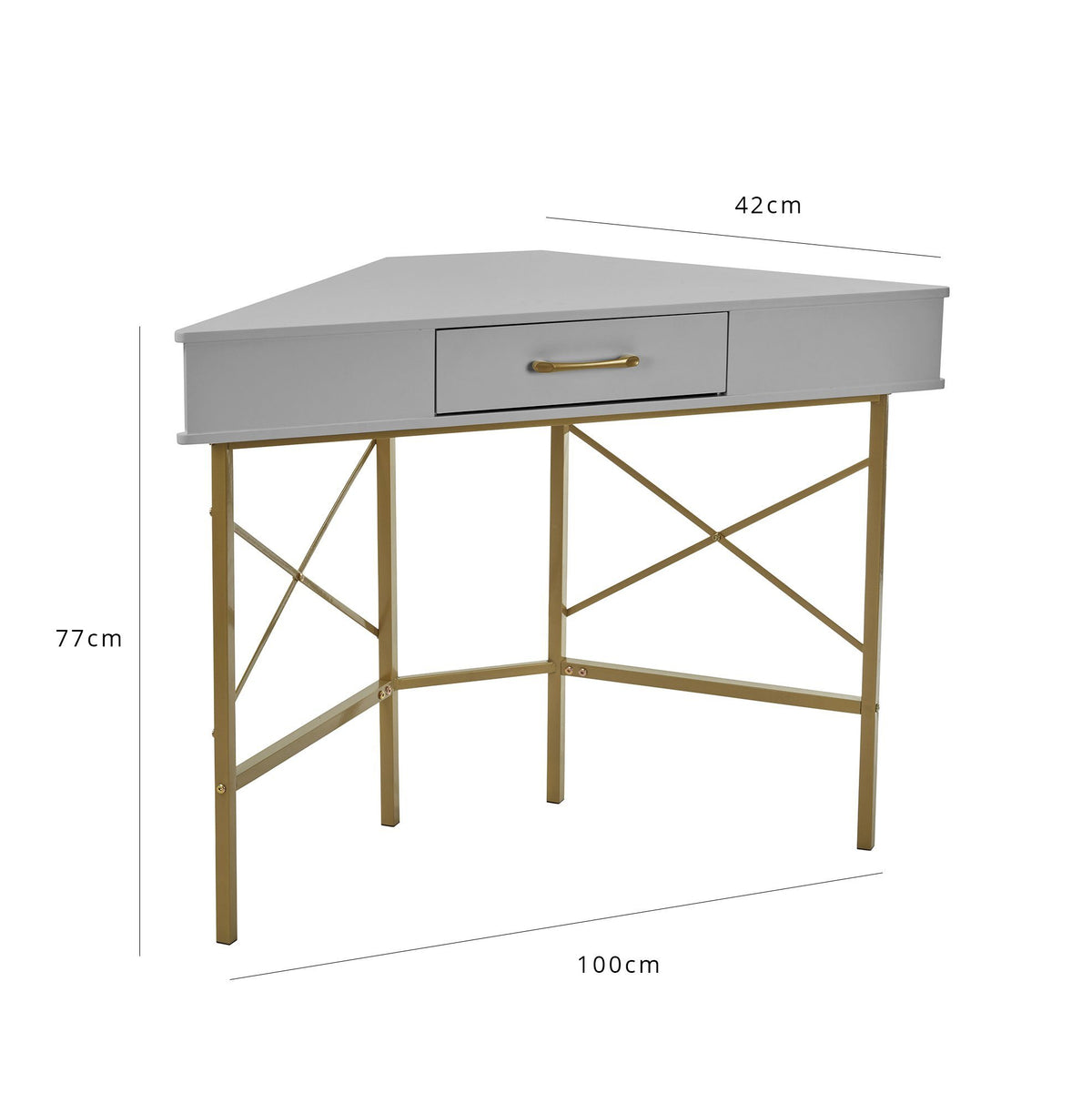 Bureau d'Angle - Marie - Gris - laura james