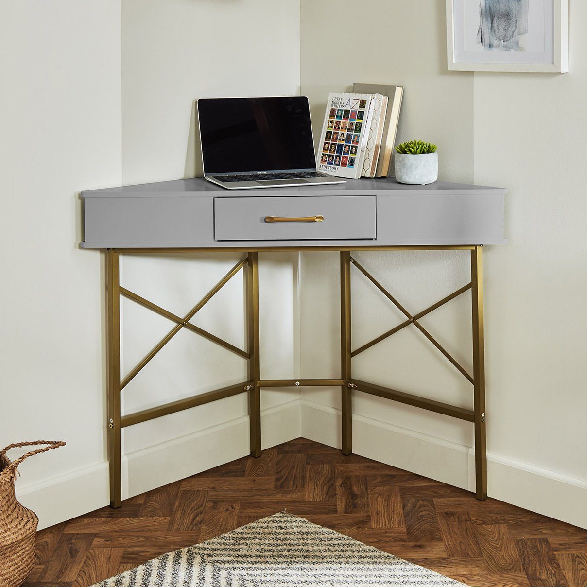 Bureau d'Angle - Marie - Gris - laura james