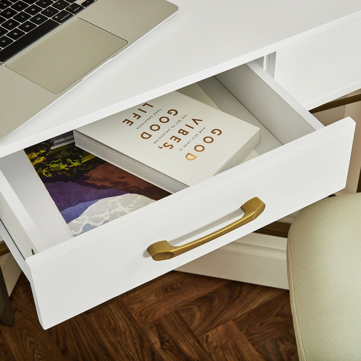 Bureau d'Angle - Marie - blanc | Laura James