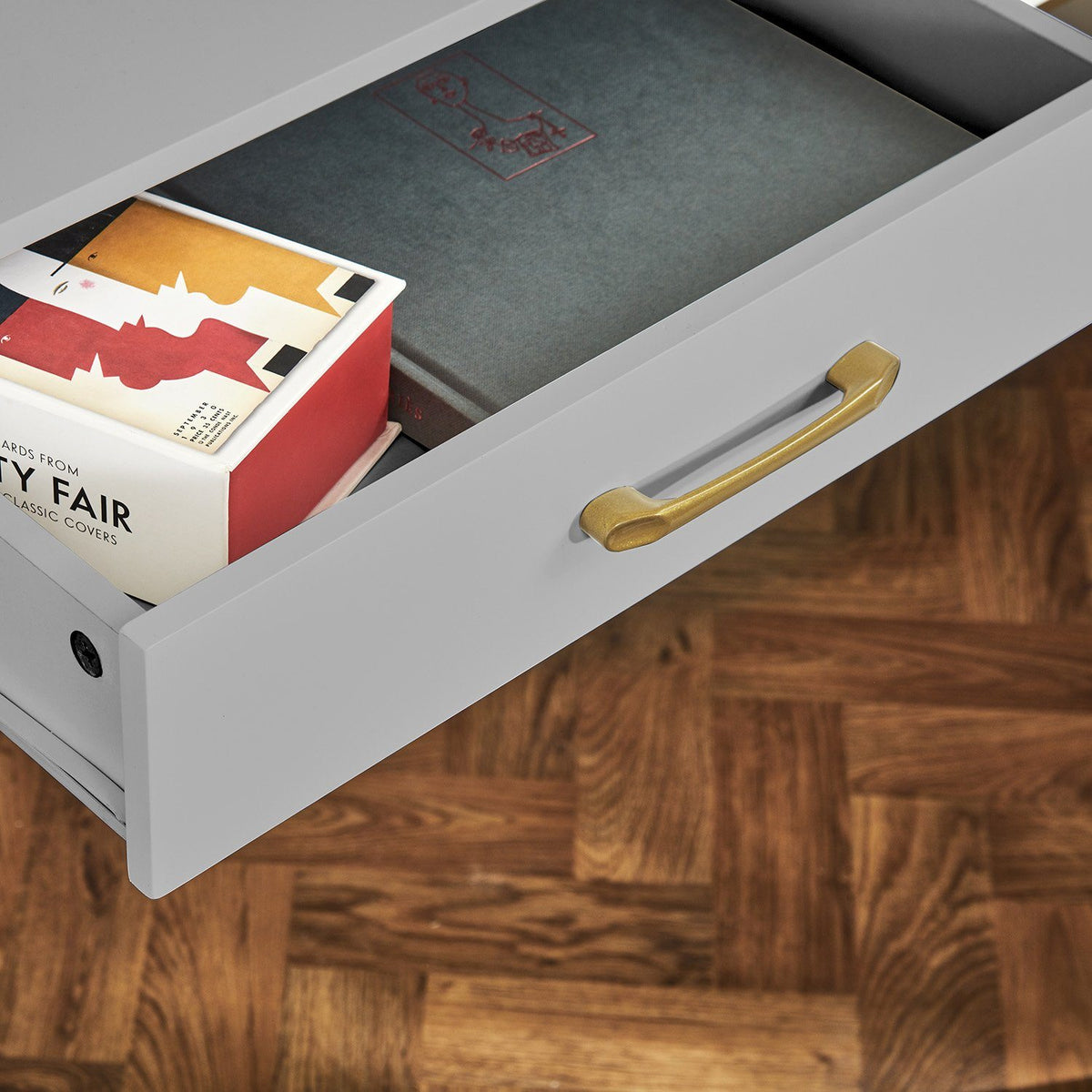 Bureau en Bois et Métal- Marie - Gris - laura james