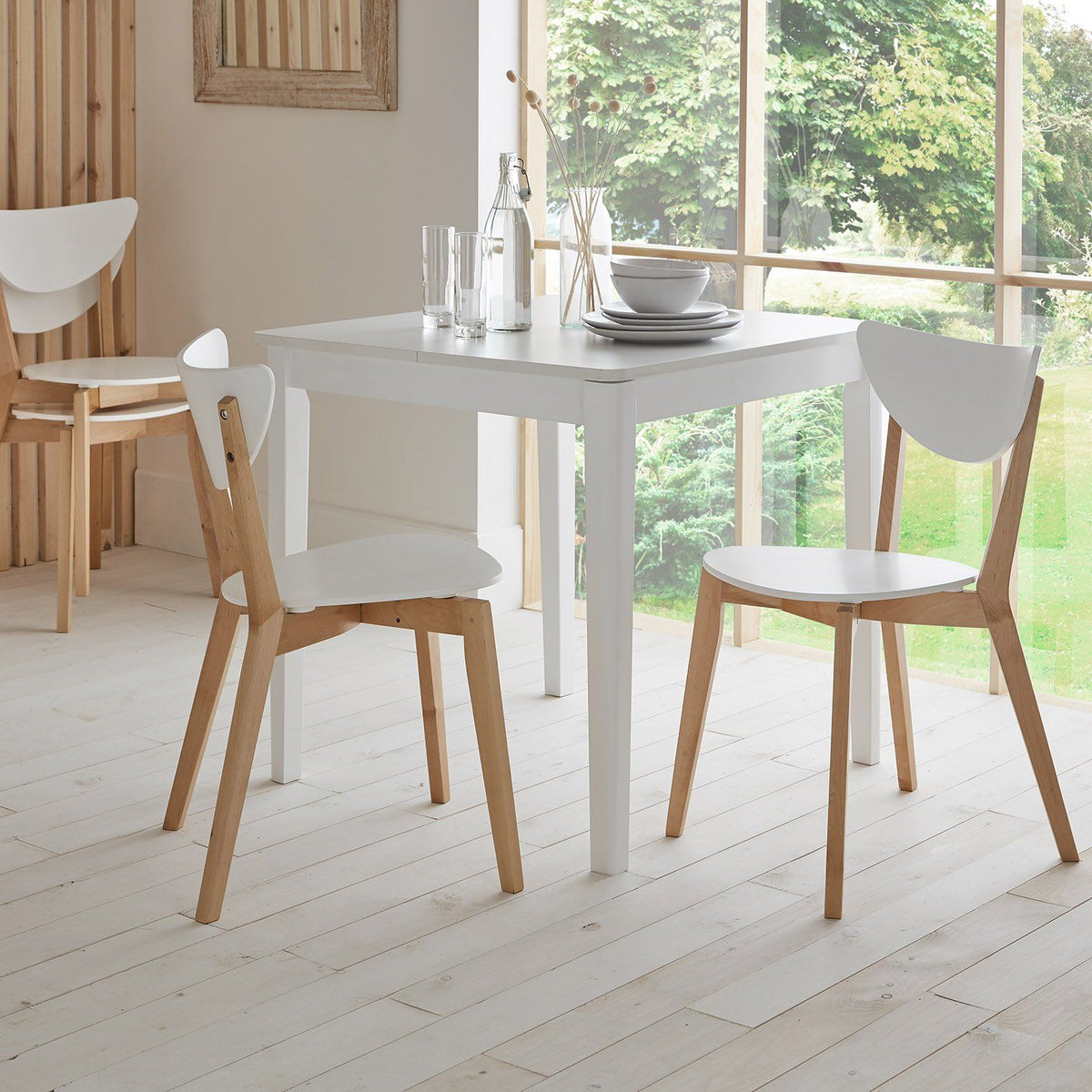 Paul - Ensemble Table Extensible + 4 Chaises Scandinaves - laura james