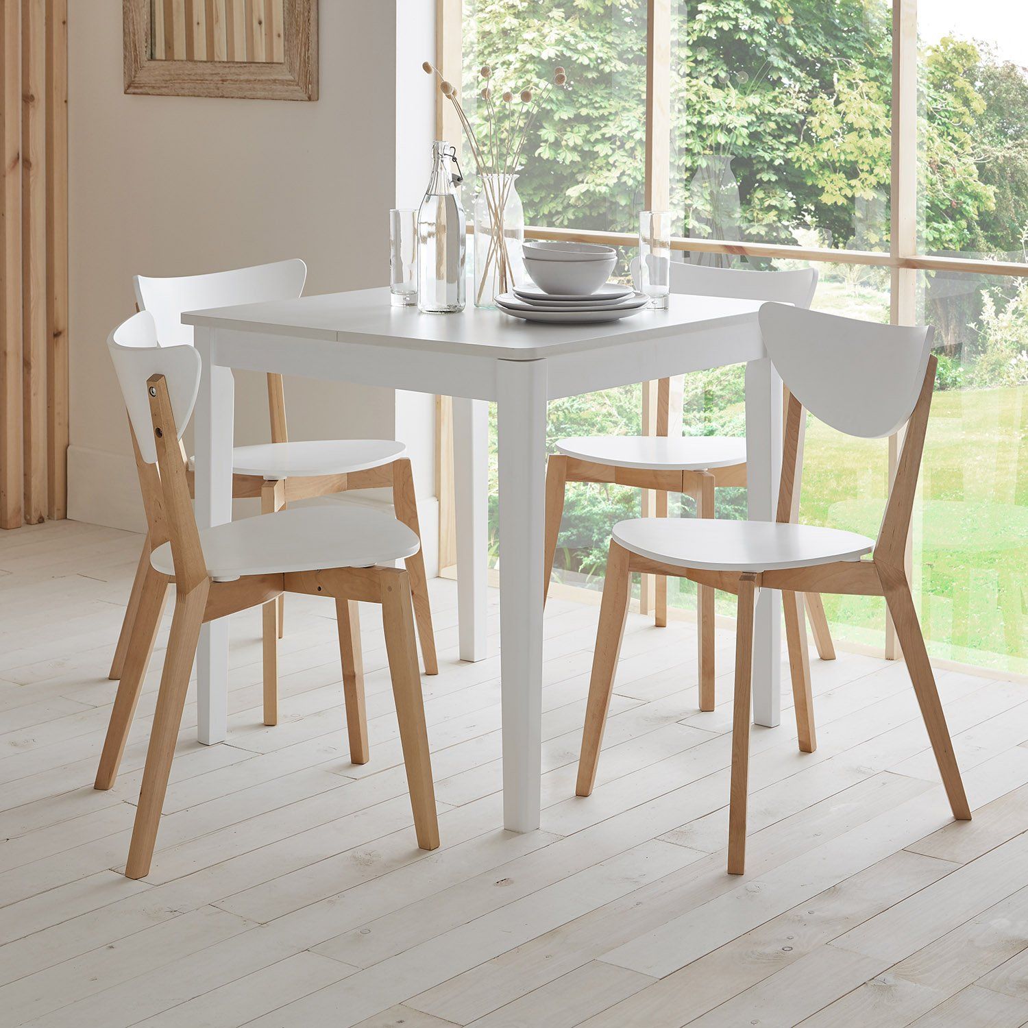 Paul - Ensemble Table Extensible + 4 Chaises Scandinaves - laura james