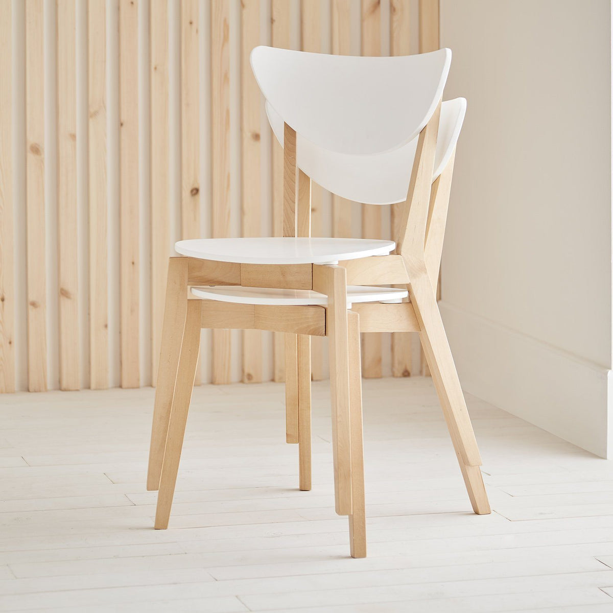 Paul - Lot de 2 Chaises Scandinaves Empilables - laura james