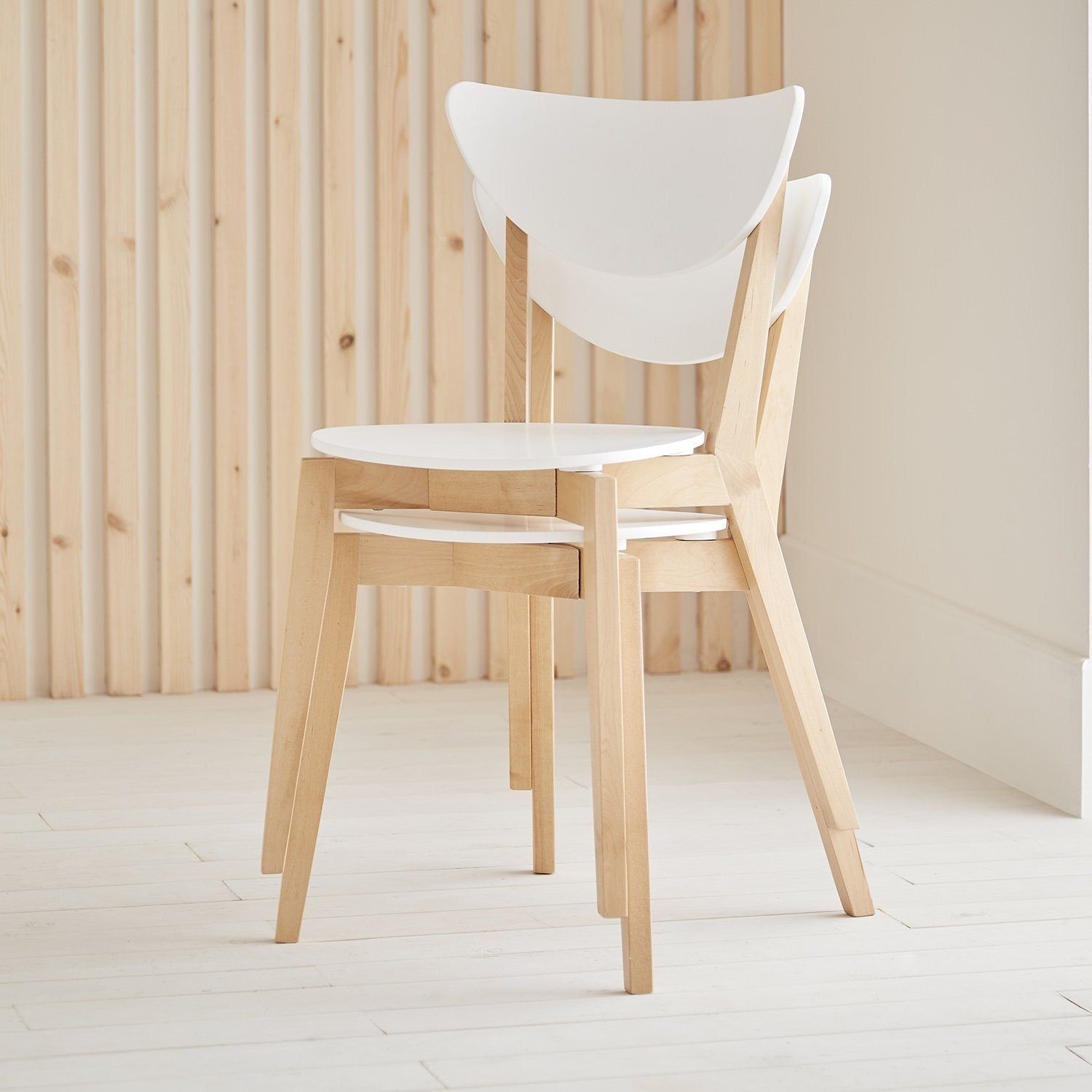 Paul - Lot de 2 Chaises Scandinaves Empilables - laura james