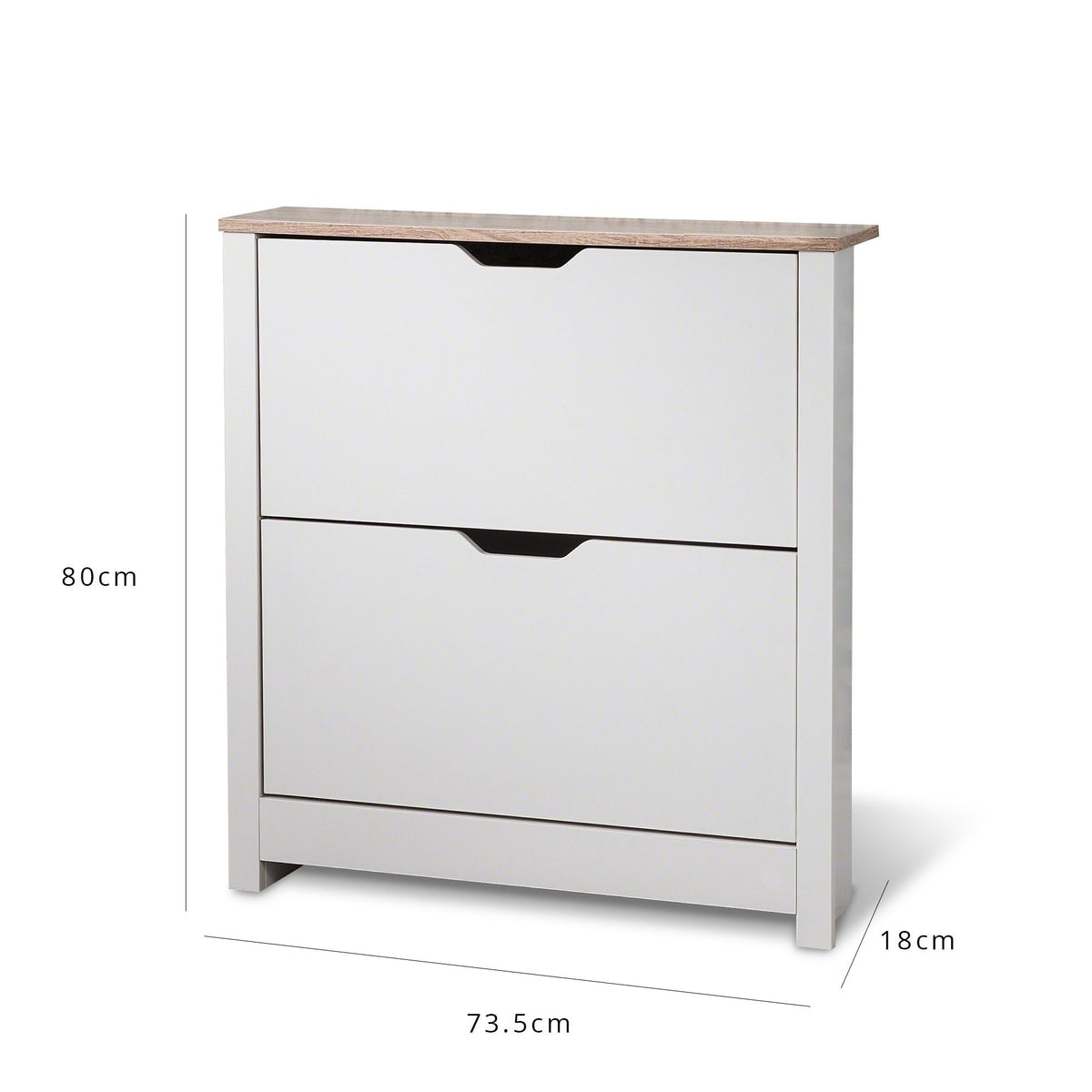 Meuble Rangement de Chaussures en Bois - Blanc
