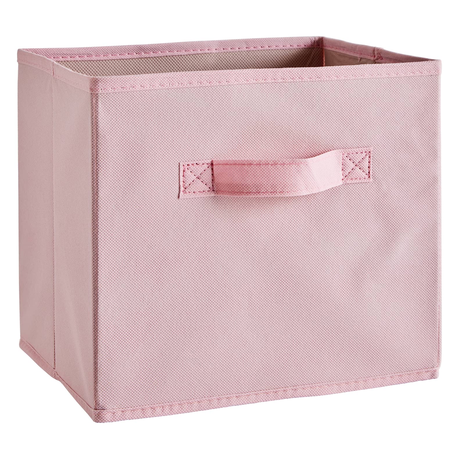 Cara fabric cube storage box - small - pink