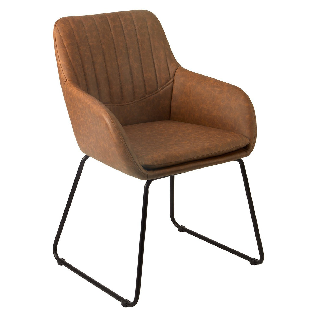 Fauteuil de Bureau en Simili Cuir marron | Laura James