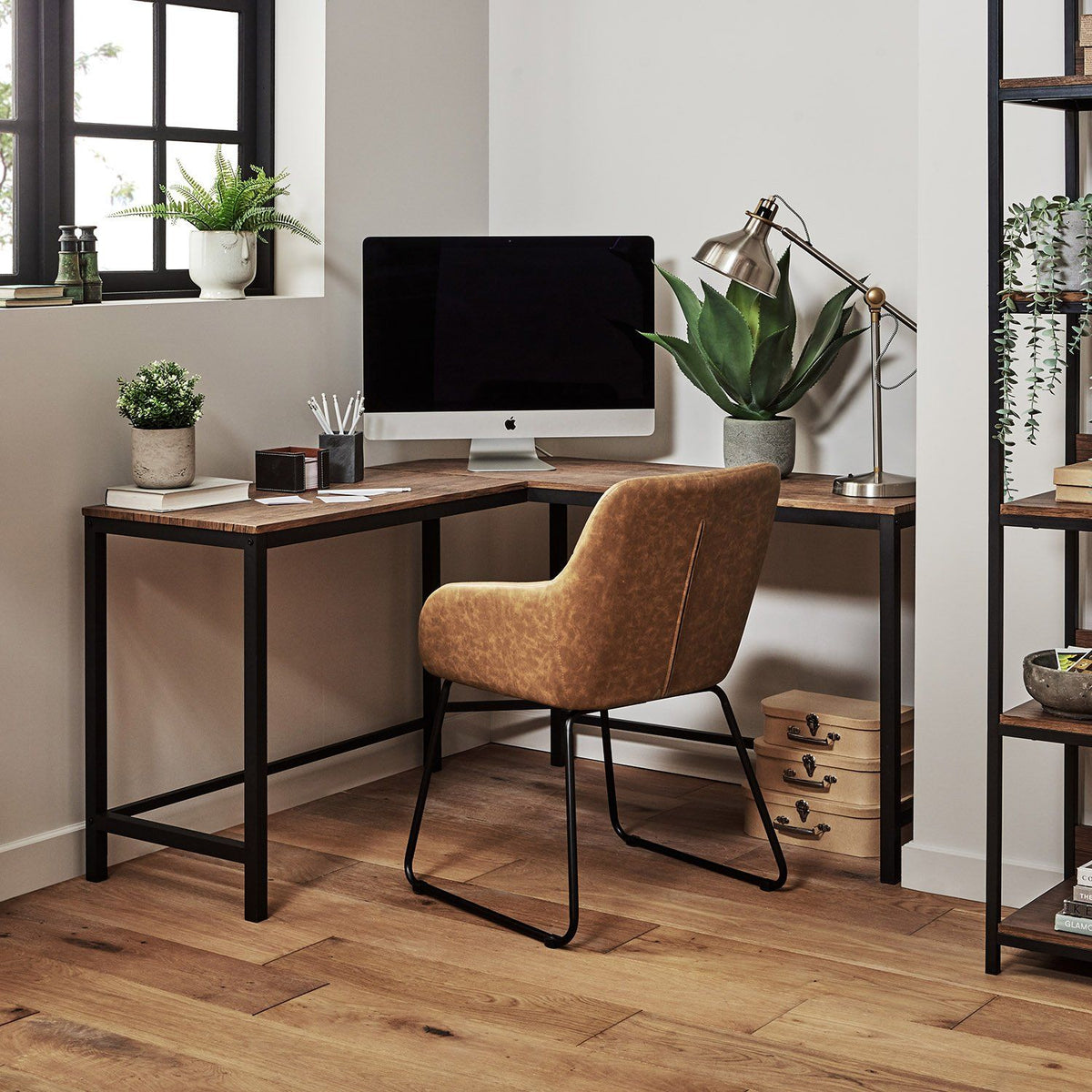 Fauteuil de Bureau en Simili Cuir marron | Laura James