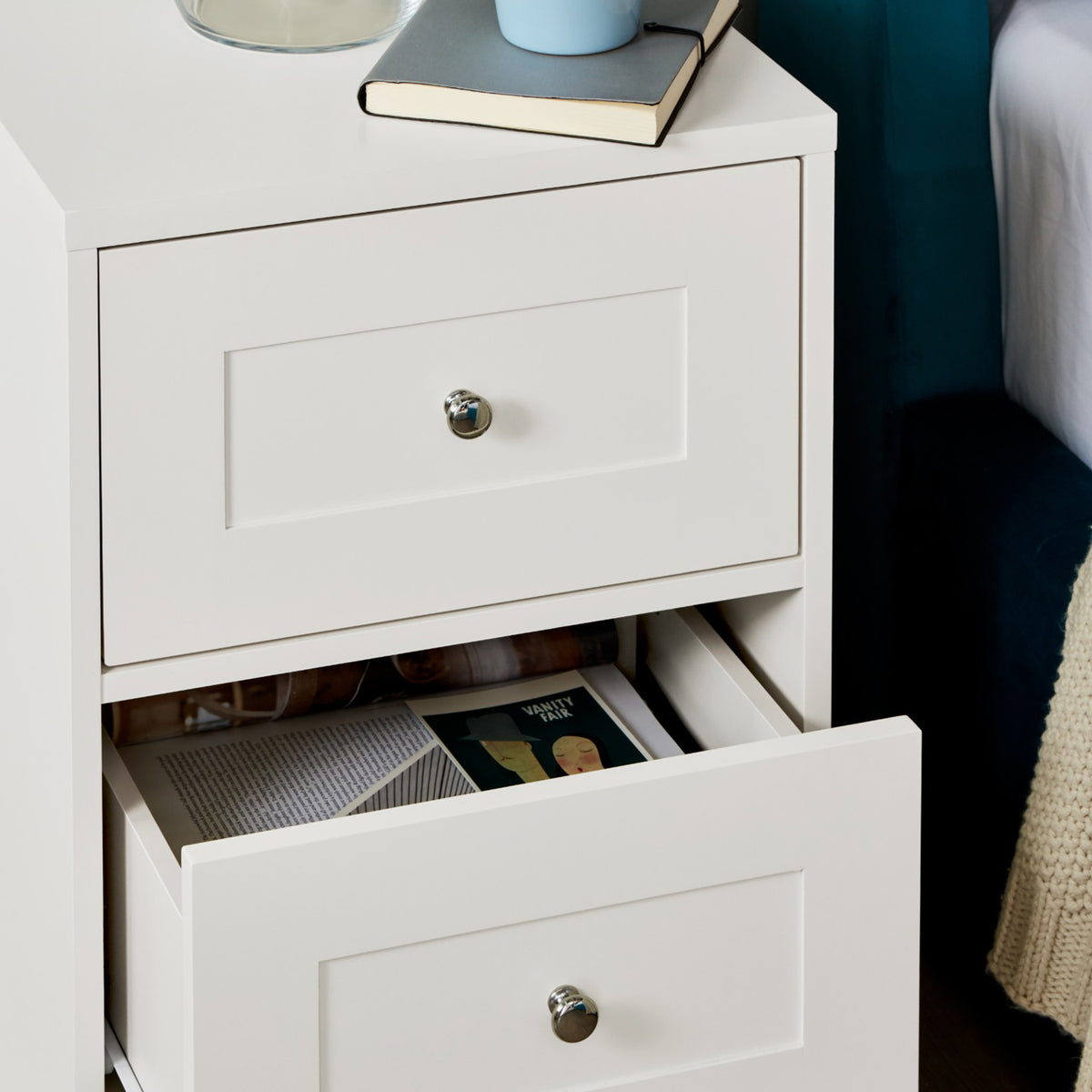 Table de chevet Stevie - Blanche