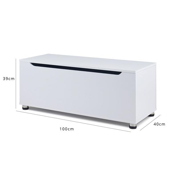 coffre de rangement blanc