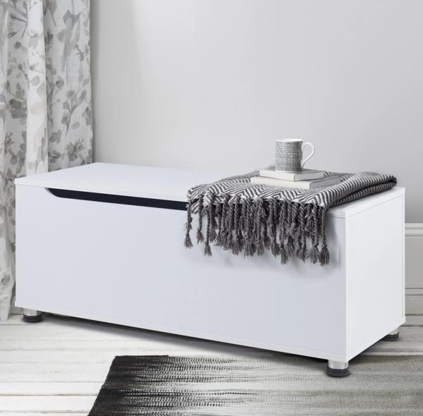 coffre de rangement blanc