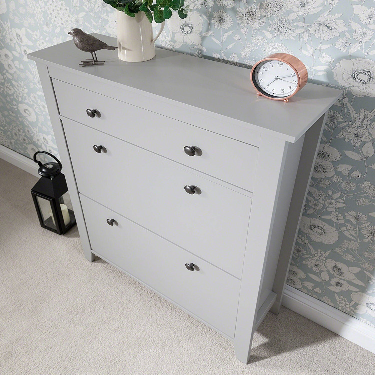 Meuble Rangement de Chaussures - Gris