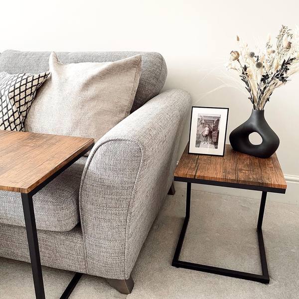 Tables Gigognes Industrielles - Sheffield - Effet Bois et Métal